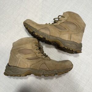 Rothco Men's Desert Tan Deployment Boots Size 9W Steel Shank Suede